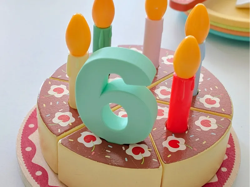 Birthday Cake Toy Numbers 6 7 and 8 for play tive