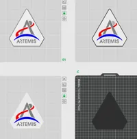 Artemis 1 Logo AMS