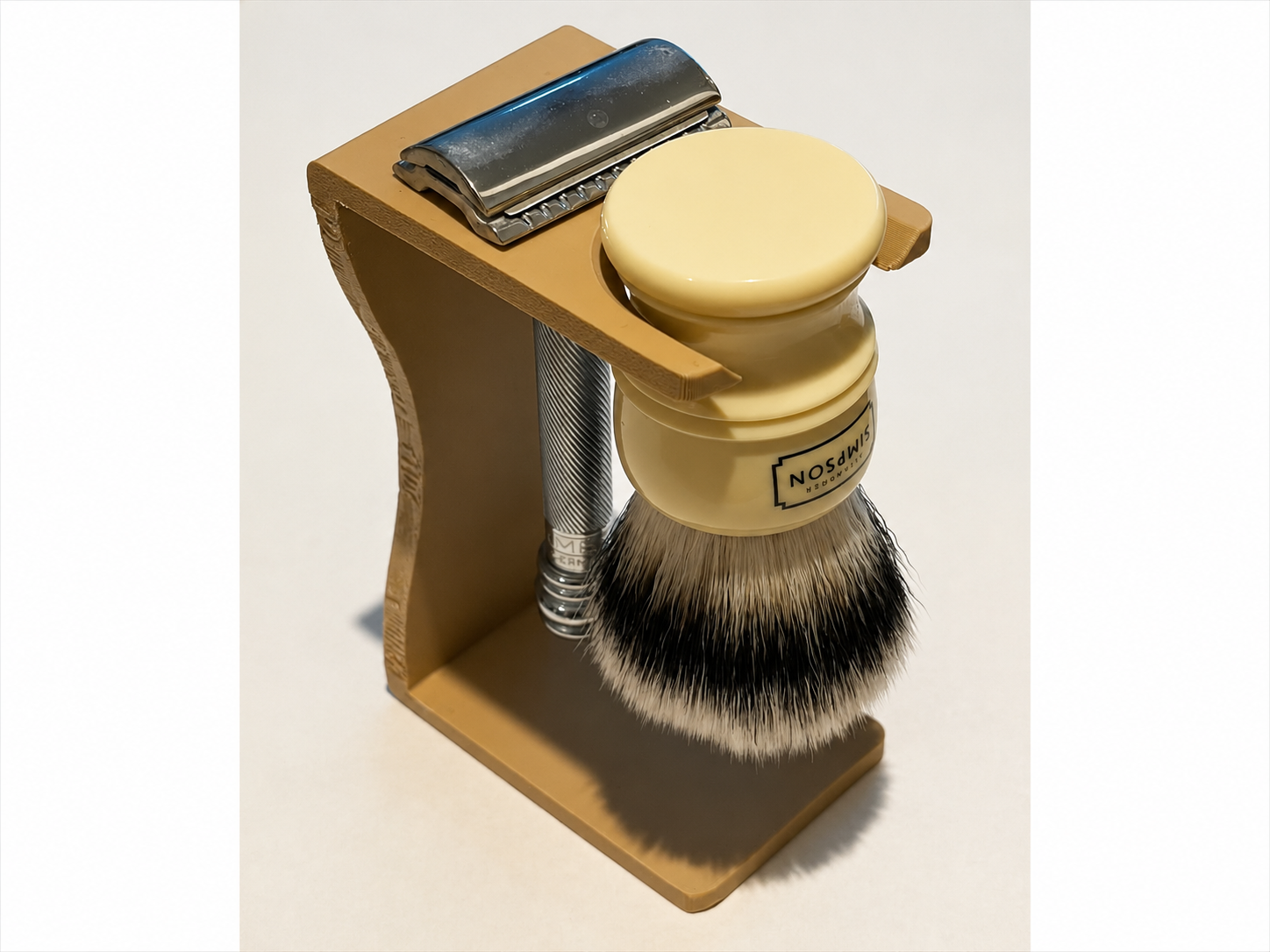 Safety Razor & Shaving Brush Stand