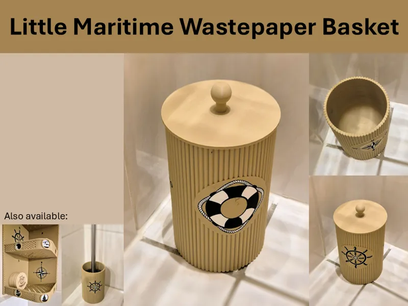 Kleiner maritimer Mülleimer 