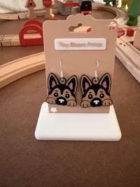 German Shepherd earrings