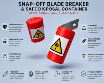Caja o estuche: Snap-Off Blade Breaker & Safety Disposal Container — vista de referencia 3