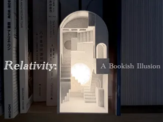 Relativity: A Bookish Illusion-Staircases BookNook