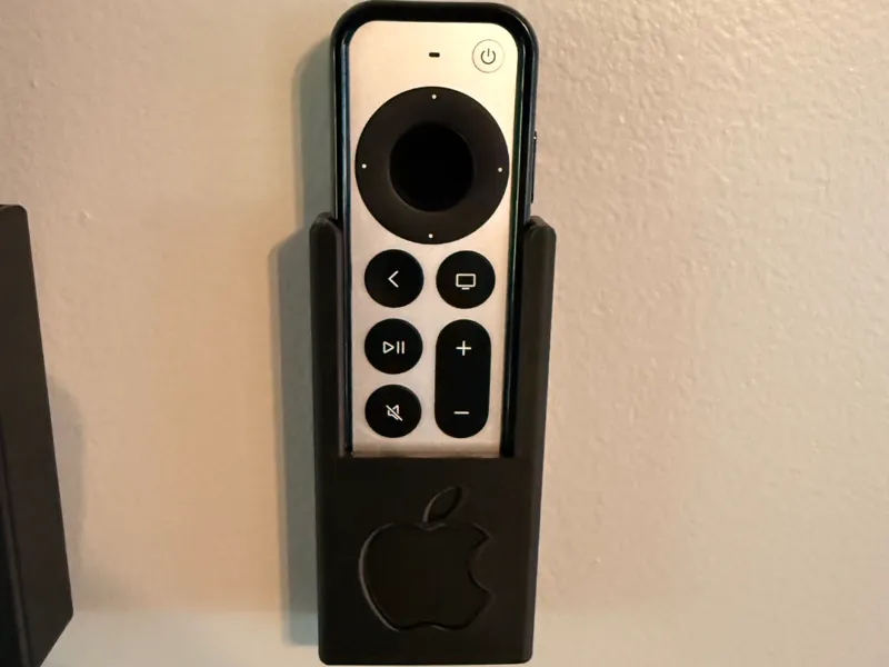 Apple TV remote Command Strip Wall Mount