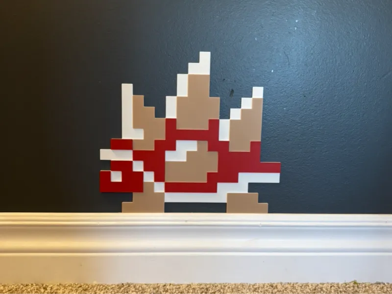 8bit Mario Spiny Wall Art