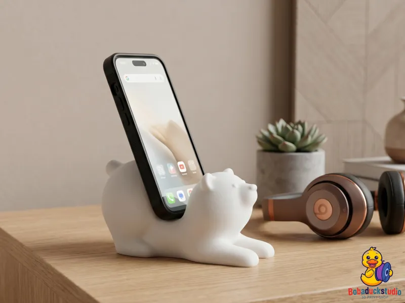 Cute Polar Bear Phone Stand, phone holder
