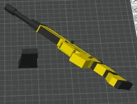 Assault Rifle Replica with Removable Magazine – 3D Printable