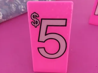 $5 Table top Price Sign