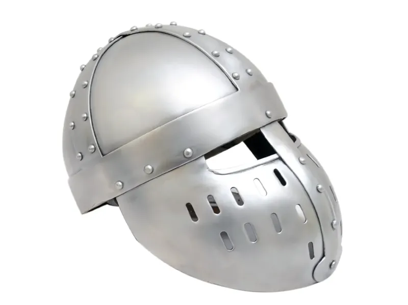 Mittelalter Kreuzfahrer Helm mit Gesichtsplatte