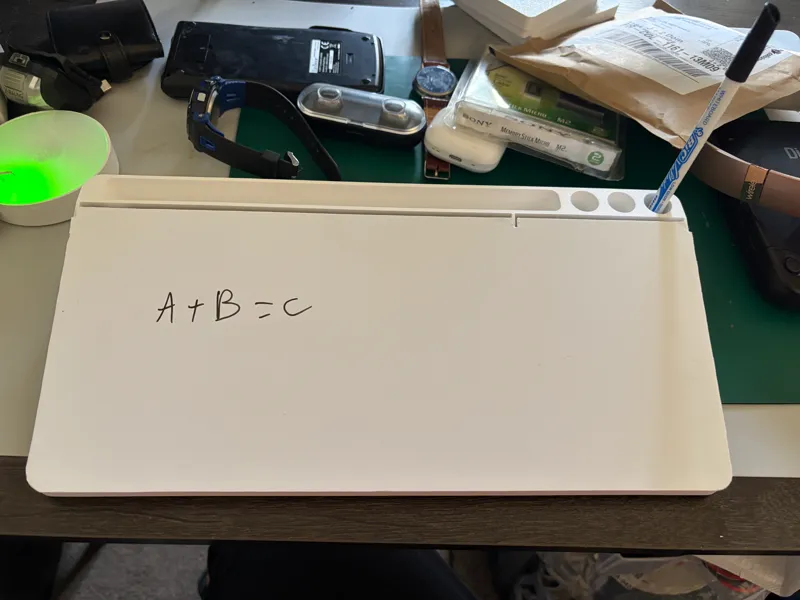 Modular Storage Box with Dry-Erase Whiteboard Lid