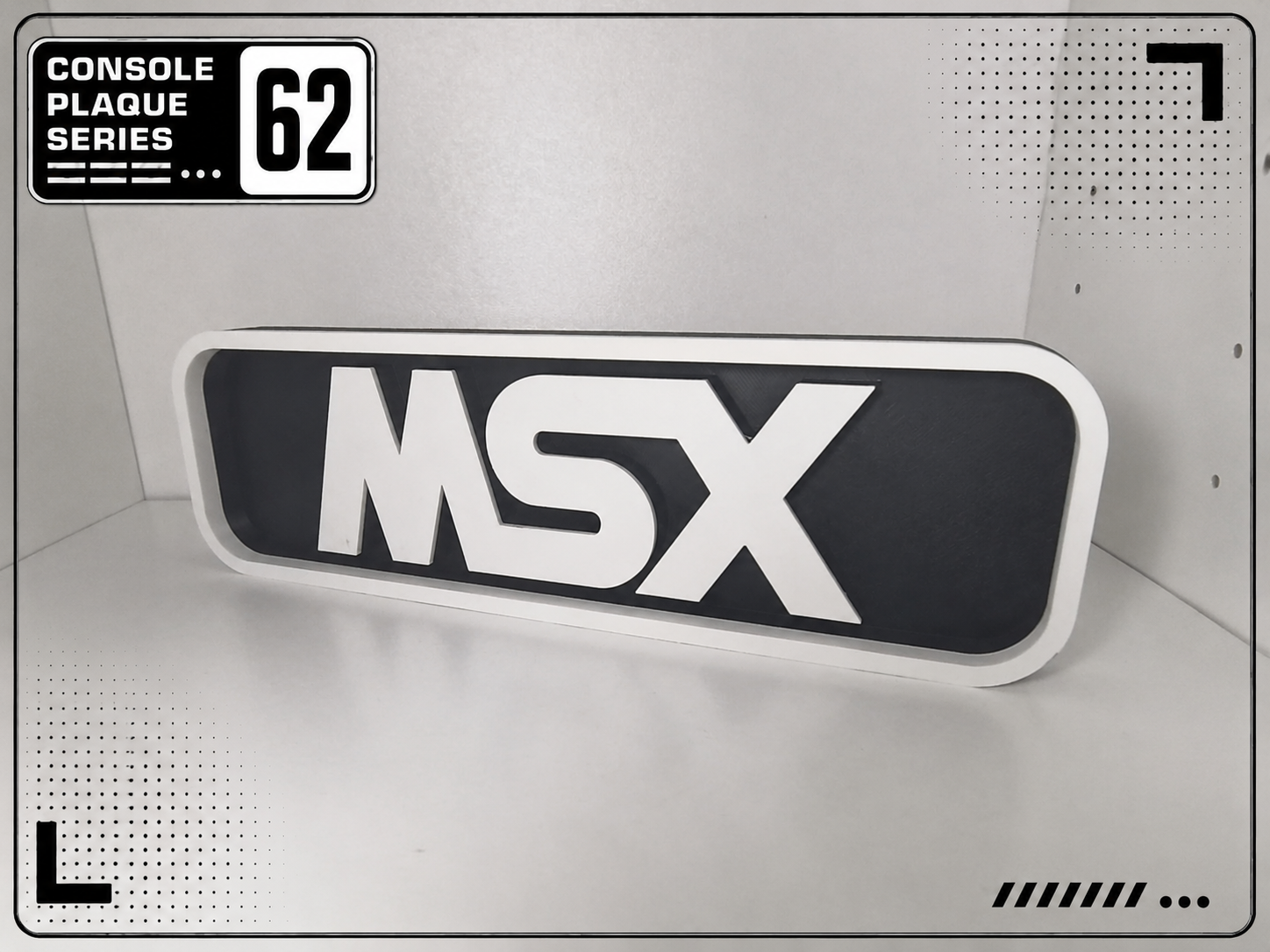 Miniatura 1 do modelo 3D Console Logo Plaque - MSX