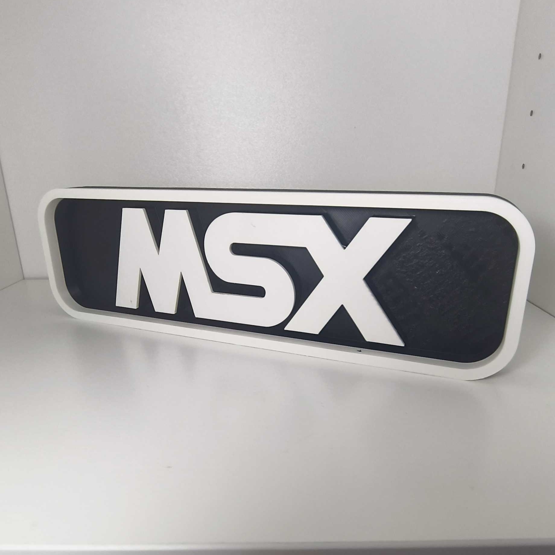 Miniatura 2 do modelo 3D Console Logo Plaque - MSX