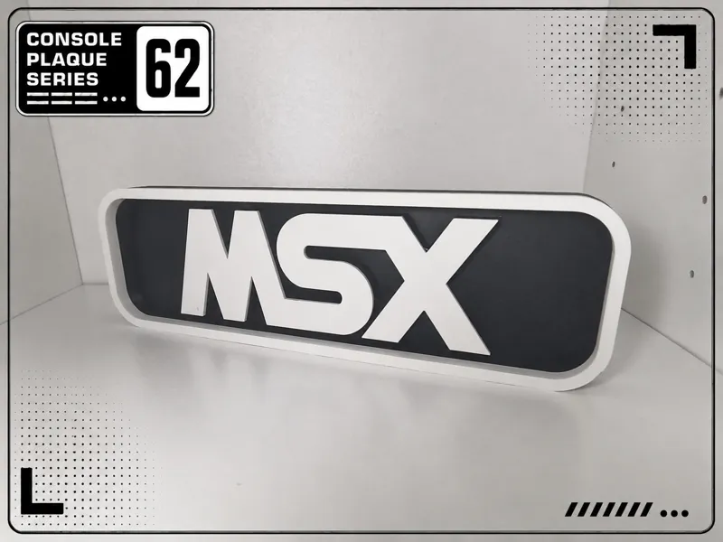 Console Logo Plaque - MSX