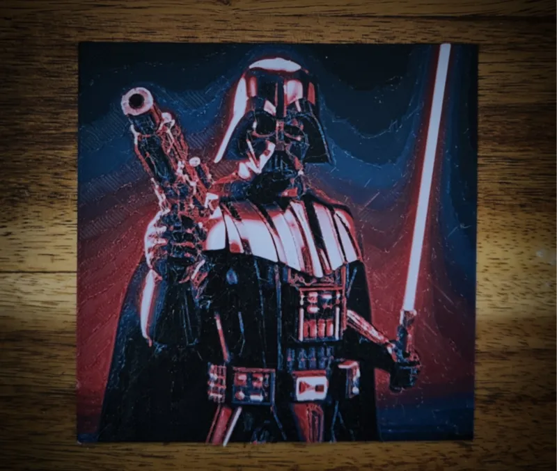 Darth Vader with gun/lightsaber Starwars Hueforge 