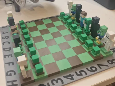 Minecraft Chess Set (magnetic)