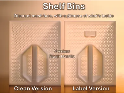 Shelf Bins: MeshView (Flush Handle)