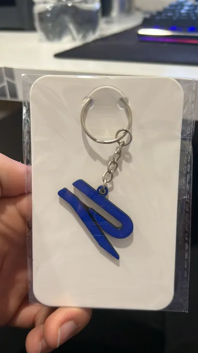 Golf R Keychain R Logo Keychain VW R Emblem Mulicolor by gabberpower - MakerWorld