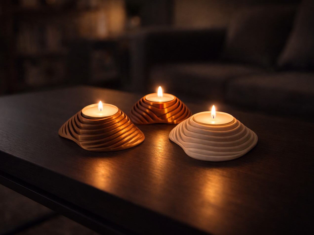 Modern Tealight Holder - Fast Print