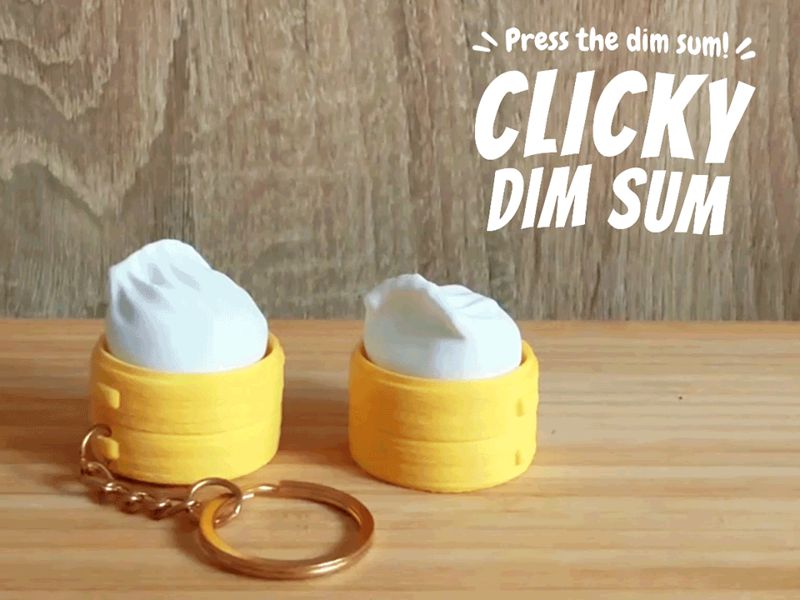 Clicky Dim Sum – Shrimp Dumpling Fidget Toy