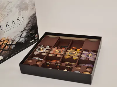 3D Printed insert for Brass Birmingham Board Game 