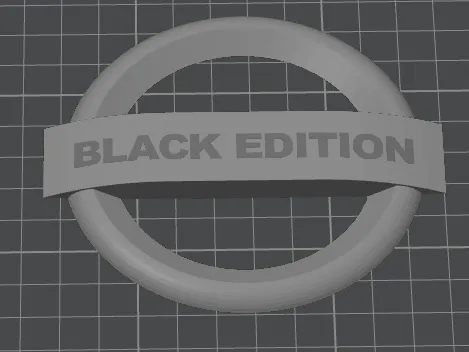 Nissan logo Black Edition emblemat by SQ9PXB