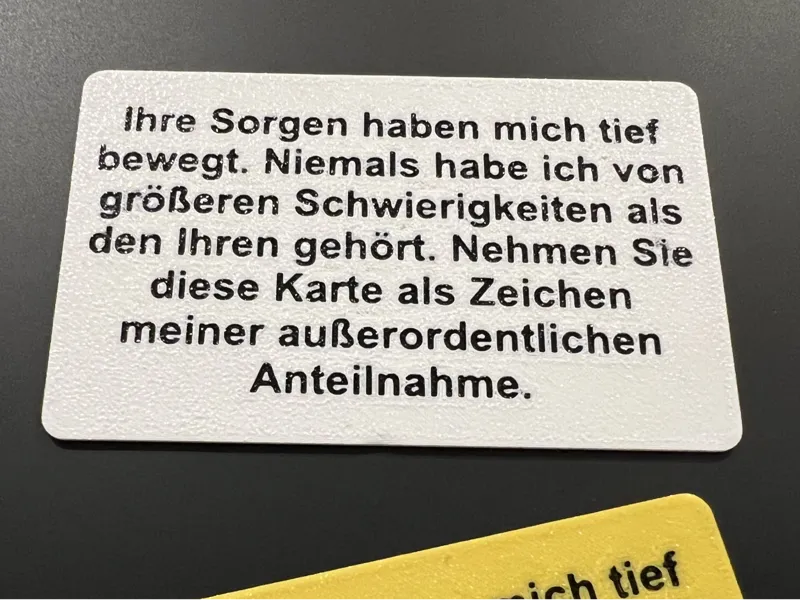 Lustige Anteilnahmekarte