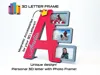 Letter A with photo ftrame