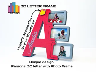 3D Letter Frame "A"
