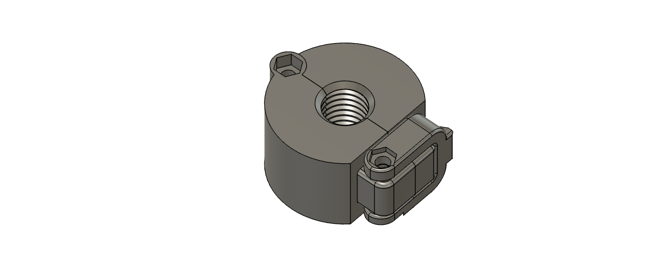 Miniatura 2 do modelo 3D Snap-On Split Nut M12/M16 – Quick lock