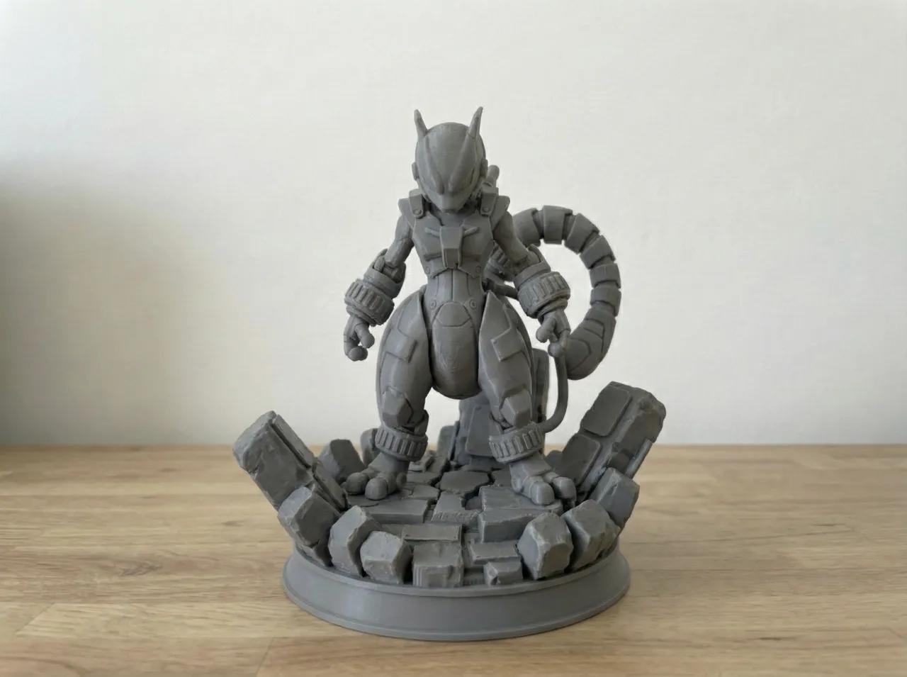 Armored Mewtwo Diorama view 3