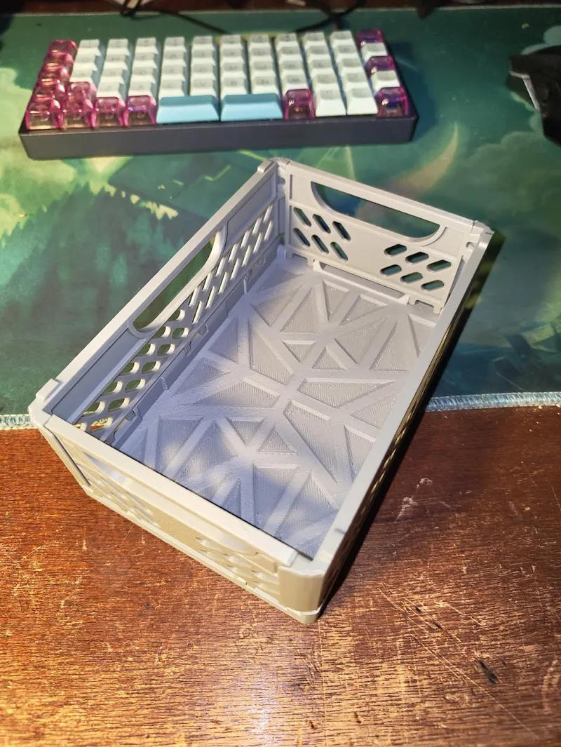 Crate solid bottom Geometric design Variation 
