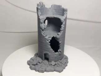 Ruined Stone Tower – Fantasy Terrain