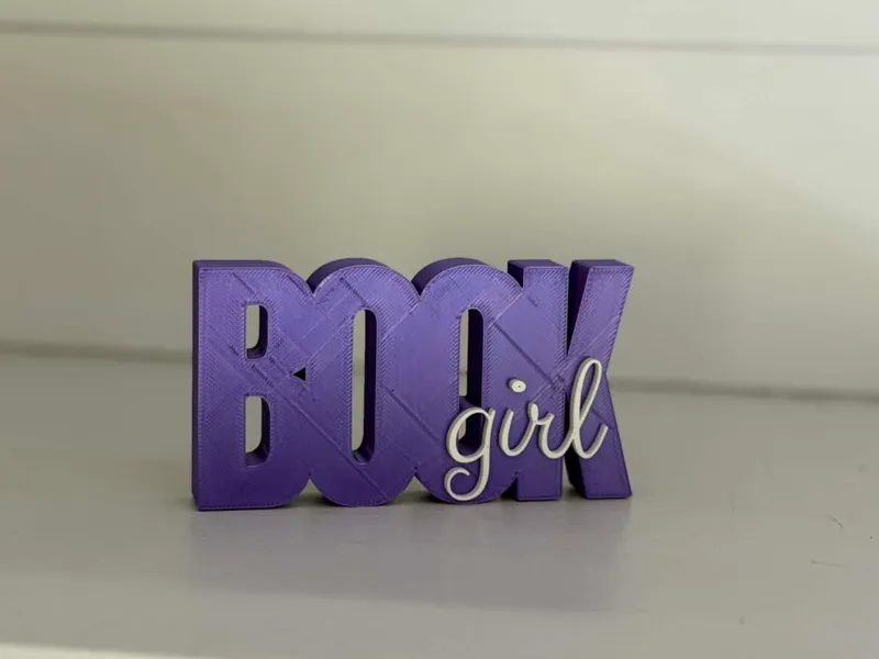 Book Girl Bookshelf decor sign