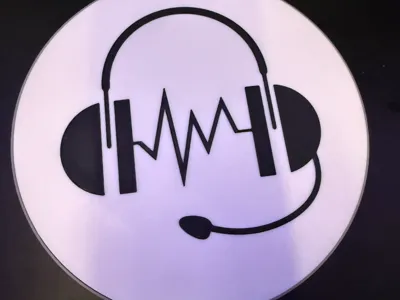 Headset Pictogram LED Lightbox