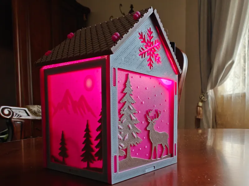 Holiday Lantern House – 3D Printed Decoration