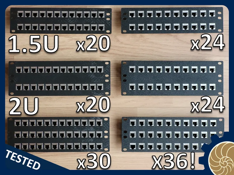 10 inch Rack: XXL Patch Panel Keystone BoNanZa!