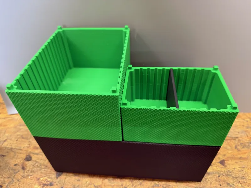 stapelbare Boxen Set V2 mit Struktur