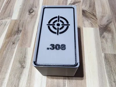 Stackable .308 Ammo Box for 50 Caliber Ammo Cans