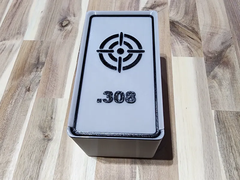 Stackable .308 Ammo Box for 50 Caliber Ammo Cans