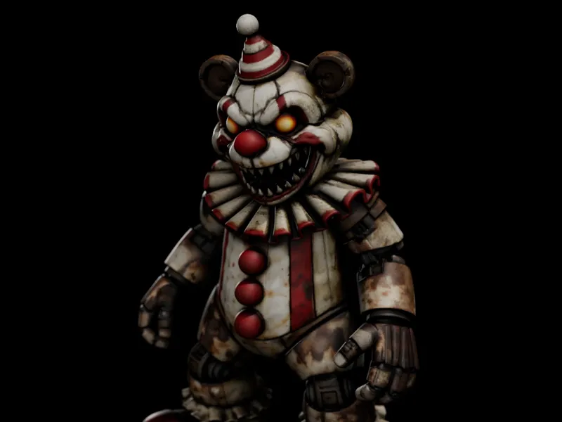 Clown Bear Animatronic – Display Figure