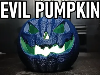 Evil pumpkin for Halloween, Multi-color