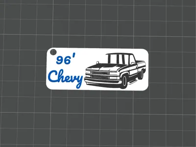 96' Chevy Silverado Keychain