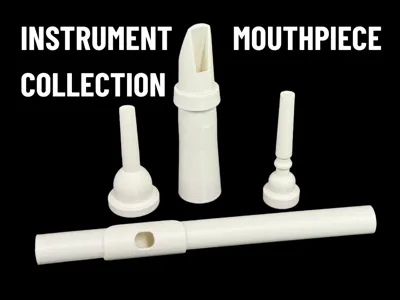 3D Printable Instrument Mouthpieces Collection