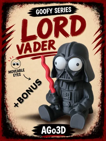 Pieza para disfraz o exhibición: Goofy series – LORD DARTH VADER Movable Eyes NOAMS — vista de referencia 2