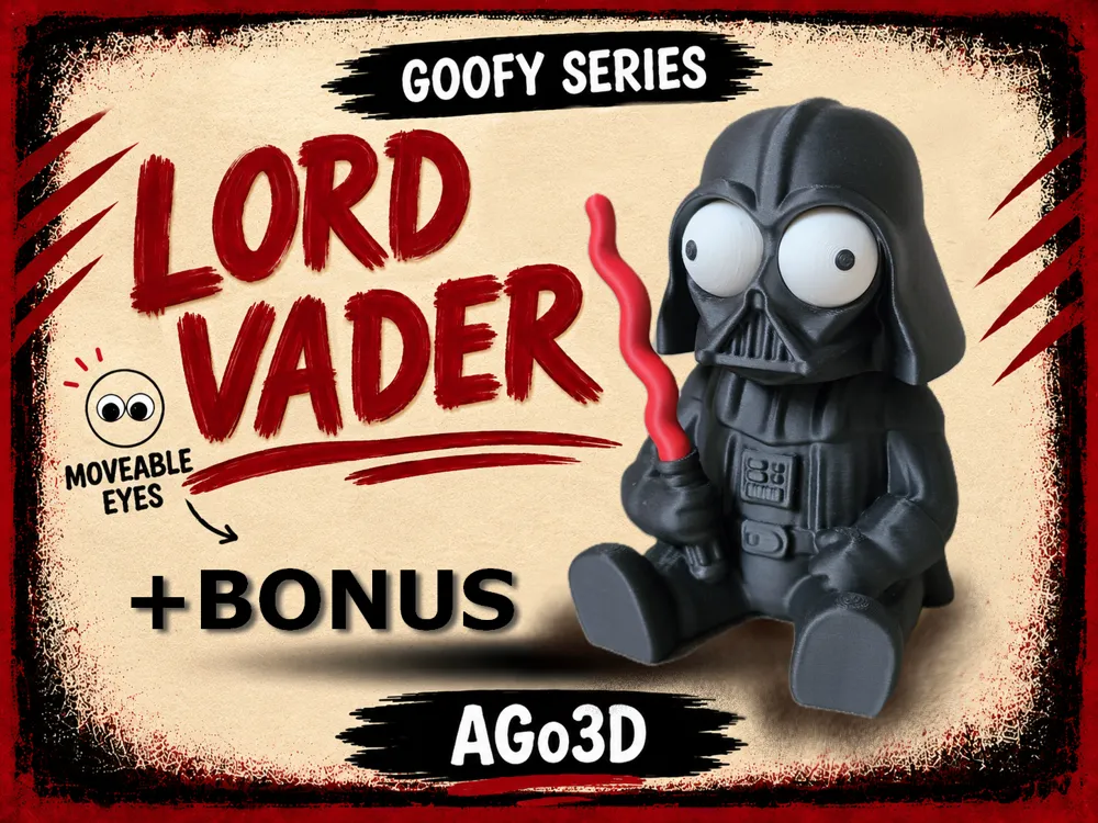 Pieza para disfraz o exhibición: Goofy series – LORD DARTH VADER Movable Eyes NOAMS. Referencia del modelo original.