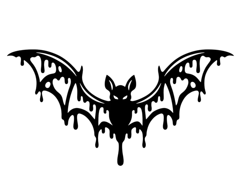 Dripping Bat Wall Decor