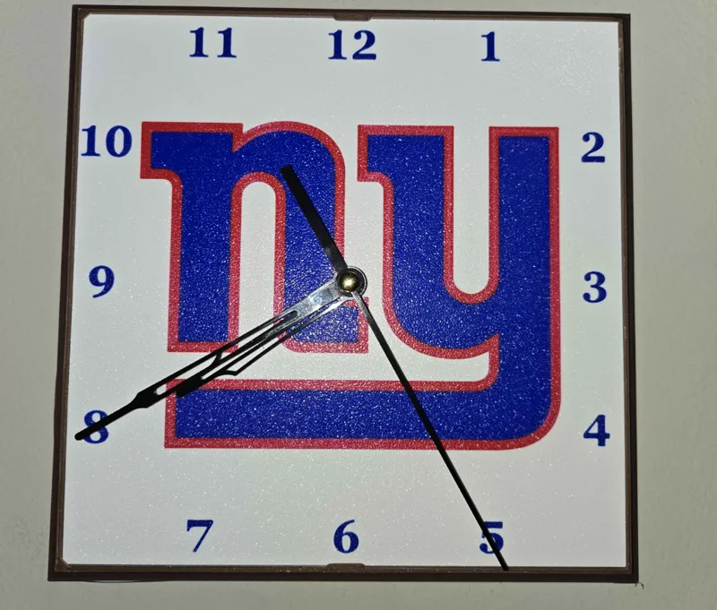 New York Giants Clock Face
