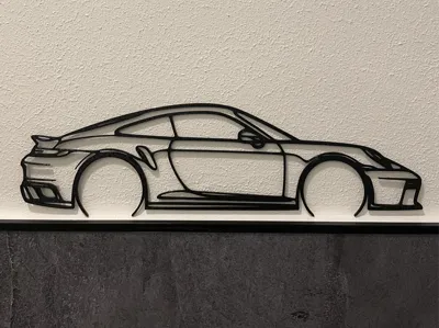 Porsche 911 992 Turbo S Wallart