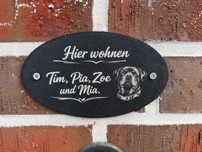 Doorbell plate for engraving