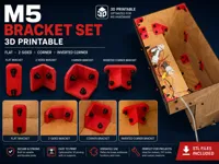 ALL BRACKETS M5 0.2mm layer, 4 walls, 40% infill